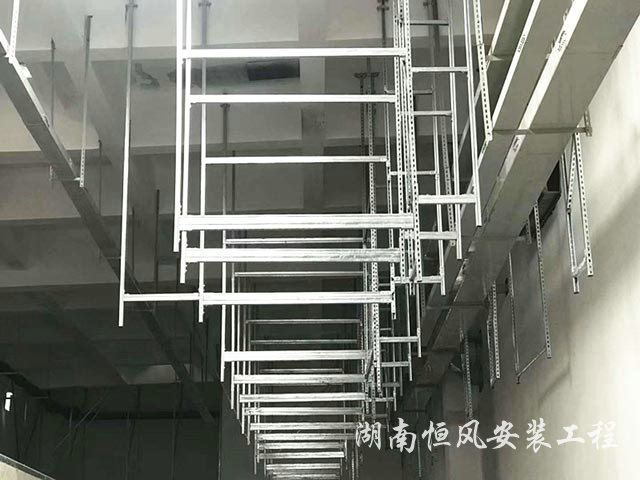 常德卷烟厂易地搬迁项目空调水项目成品支吊架施工